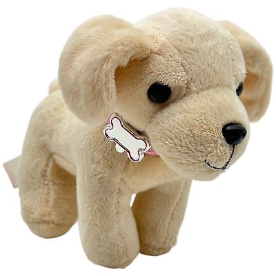#ad Our Generation Golden Retriever Pup Cream Color With Pink Lace Bone Collar $7.88