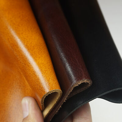 #ad Grain Leather Pieces Premium Cowhide Square Genuine Leathercraft 5 6 OZ $12.94
