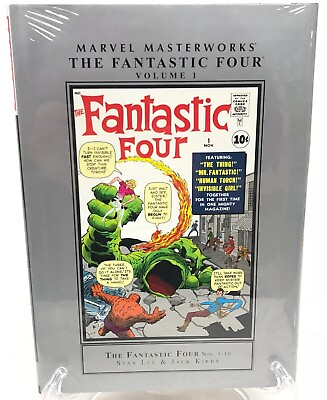 #ad Fantastic Four Volume 1 Collects 1 10 Lee Kirby Marvel Masterworks HC New Sealed $24.95
