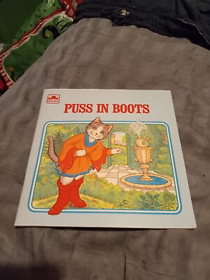 #ad Golden Vintage 1986 Puss In Boots Book $3.60