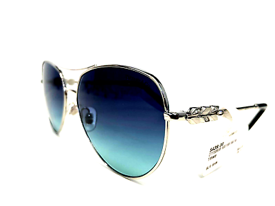 #ad TIFFANY amp; CO. Sunglasses TF 3083B Silver Blue 6001 9S Designer Shades 59mm NEW $169.99
