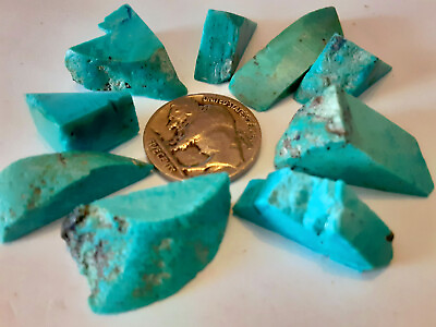 #ad Turquoise 9 Beautiful Pieces 20.0 gr. Gorgeous Colors MAKE OFFERS?? $29.00