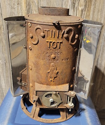 #ad Antique Tiny Tot Wood Stove Mfg By Fatsco In Benton Harbor Mich. 1890#x27;s 1920#x27;s $425.00