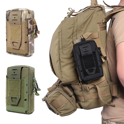 #ad #ad Tactical Molle Pouch Phone Bag Universal Belt Waist Bag EDC Tool Cellphone Pouch $11.88