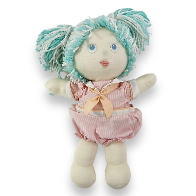 #ad Playskool Grandmas Marshmallow Babies Doll Blue Yarn Hair 16quot; Stuffed Plush 1986 $49.99