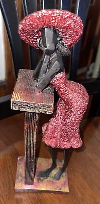 #ad african lady figurine $30.00
