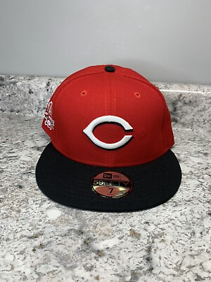 #ad Exclusive Cincinnati Reds New Era 59Fifty Red Stockings Patch Hat Size 7 NEW 🔥 $28.00