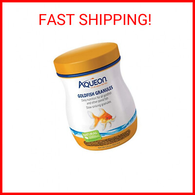 #ad Aqueon Goldfish Fish Food Slow Sinking Granules 5.8 Ounce 100106053 $5.82