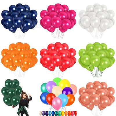 #ad 30 Pack Pearl 10quot; Latex Balloons. Helium Baloons for Wedding amp; Birthday Party GBP 6.99