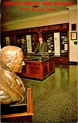 #ad Postcard IA Herbert Hoover Presidential Library Museum Iowa $4.45