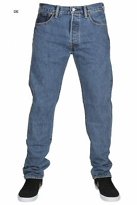 #ad Levis 501 Original Fit Jeans Straight Leg Button Fly 100% Cotton Blue Black $57.93