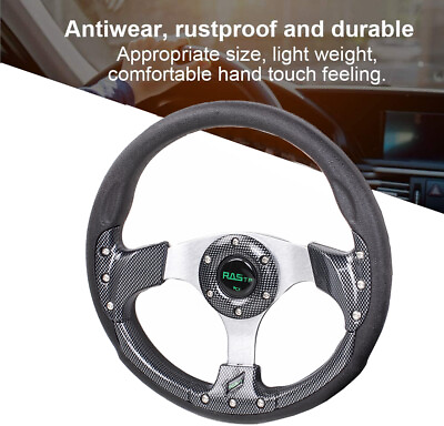 #ad #ad Golf Cart Steering Wheel 6 Hole Universal Carbon Fiber EZGo Club Car $29.19