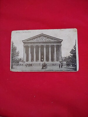 #ad 1900s PARIS FRANCE RPPC La Madeleine $6.00