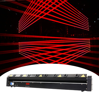 #ad 8 Eyes Laser Moving Head Light Stage Red Light Dmx512 Control DJ Party Club $189.00
