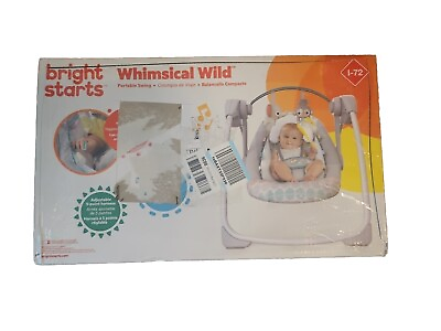 #ad Bright Starts Whimsical Wild Portable Baby Swing $25.99