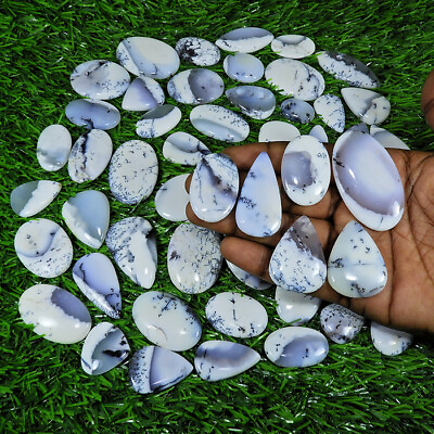 #ad NATURAL DENDRITE OPAL MIX SHAPE CABOCHON LOOSE GEMSTONE LOT 250Cts. TO 2500Cts. $19.19