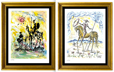 #ad 2 quot;Don Quixotequot; Prints by Picasso amp; Dali Signed amp; Hand Numbered Ltd unframed $199.99