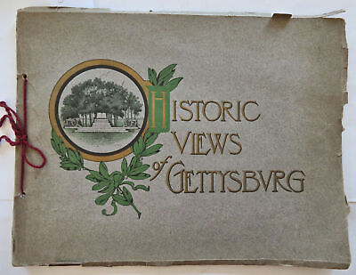 #ad Gettysburg Pennsylvania Civil War Battlefield 1907 pictorial souvenir album $88.20