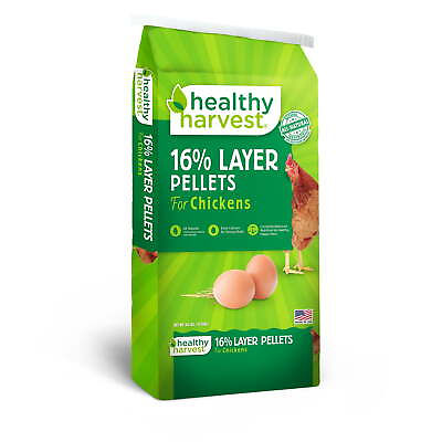 #ad 16% Layer Pellets Feed for Egg Laying Chickens 40 lb bag $16.28