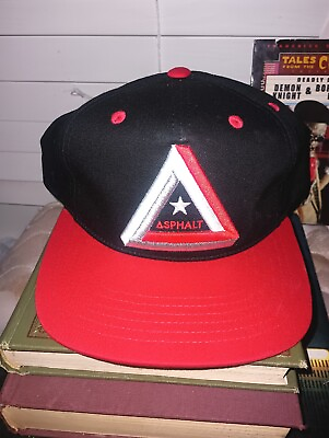 #ad ASPHALT YACHT CLUB Snapback Hat Black amp; Red Skateboarding Nyjah Huston NEW $22.79