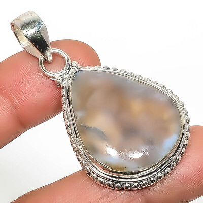 #ad #ad Natural Agate 925 Sterling Silver Plated Pendant 1.95quot; Tp7785 488 $12.60