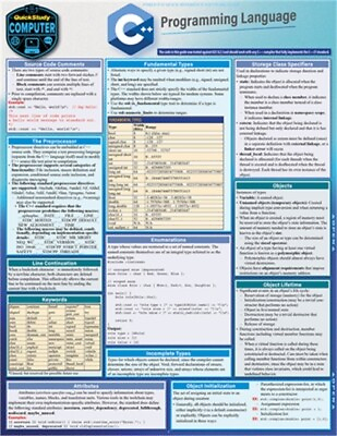 #ad C Programming Language: A Quickstudy Laminated Reference Poster $11.25