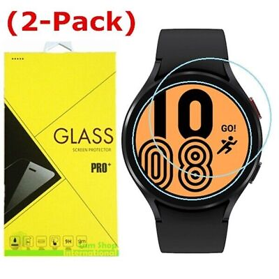 #ad 2P Tempered Glass Screen Protector for Samsung Galaxy Watch4 Classic 40 44 42 46 $3.95
