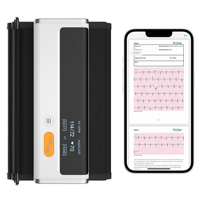 #ad Bluetooth Blood Pressure Monitor Upper Arm Cuff with AI EKG Monitor free App $69.99