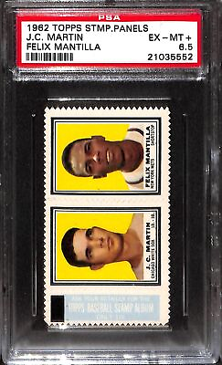 #ad 1962 Topps Stamp Panels Martin Mantilla PSA 6.5 21035552 $57.30