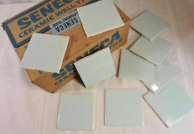 #ad Vintage BLUE Speckled tile USA Seneca Floor Wall BRAND NEW 80 Pieces 10 SQ FT $300.00