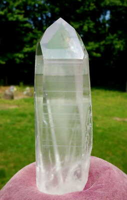 #ad Big Lemurian Quartz Natural Channeling Crystal with Rainbow $425.00
