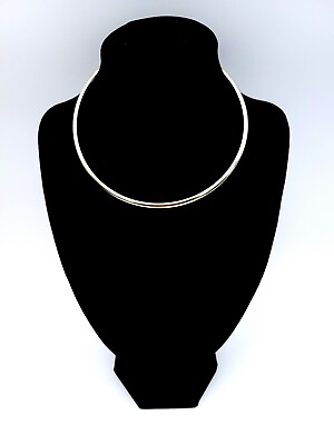 #ad INC International Concepts Metal Collar Choker Necklace gold tone Adjustable $9.99