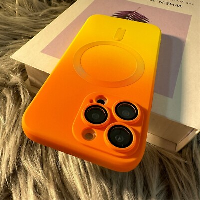 #ad For iPhone 15 Pro Max 14 13 12 Luxury Gradient Mag safe Magnetic Case Lens Cover $2.81