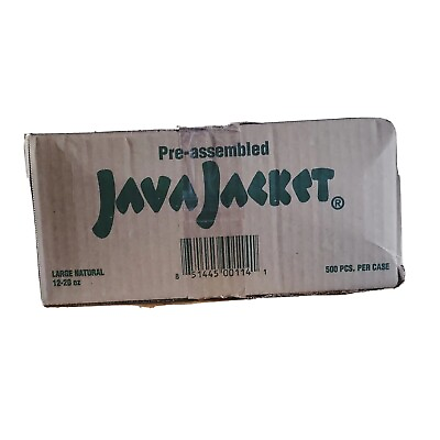 #ad Pre Assembled Java Jackets Large Natural Approx: 300 500 Count $50.60