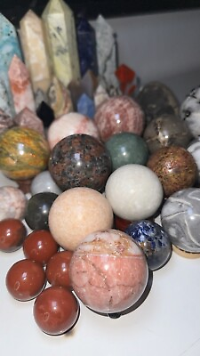 #ad Wholesale Lot OVER 50 Lbs Variety Of Natural Polished Crystals Healing Energy $650.00