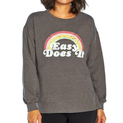 #ad NEW MSRP $108.00 Wildfox EASY DOES IT Women#x27;s Sweatshirt Gray Choose Size $9.99