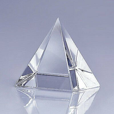 #ad High Quality Clear Crystal Pyramid 2.3quot; with Gift Box $13.99