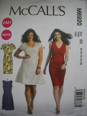 #ad Dress with Princess Seams Misses size 8 16 McCall#x27;s 6920 Sewing Pattern $10.84