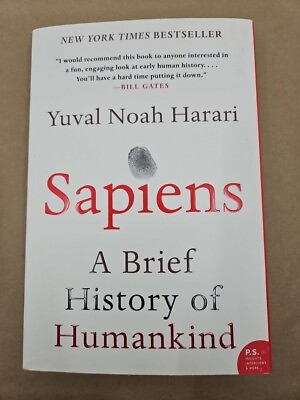 #ad Sapiens: A Brief History of Humankind paperback Harari Yuval Noah $7.02