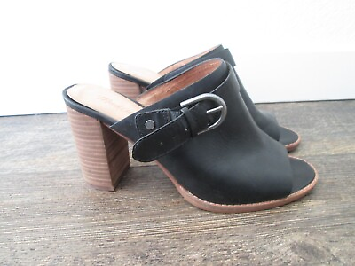 #ad Madewell Riley Convertible Slingback Mule Black Open Toe Heels Size 7.5 $24.00