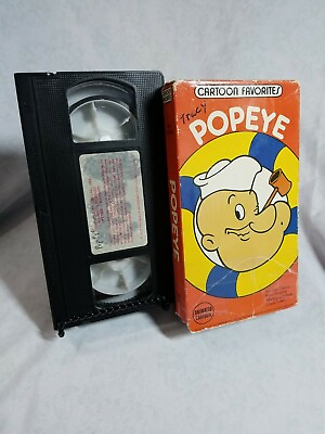 #ad Vintage Cartoons 40#x27;s 50#x27;s POPEYE CARTOON Favorites RARE VHS $4.24