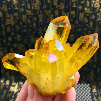 #ad 100g Natural Yellow Quartz Cluster Citrine Crystal Stone Healing Reiki Mineral $10.39