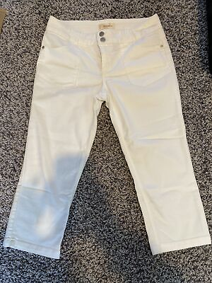 #ad Rewind Women’s Cropped Pant Size 11 White $19.99