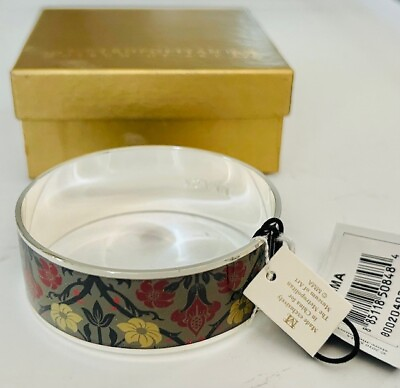 #ad Metropolitan Museum of Art Flower Garden Floral Bangle Bracelet Black amp; Gold $49.99
