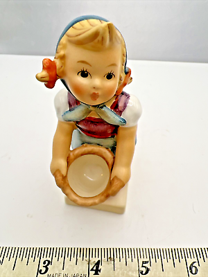 #ad Goebel Hummel Porcelain Figurine 73 Little Helper Final Issue Girl w Basket $35.00