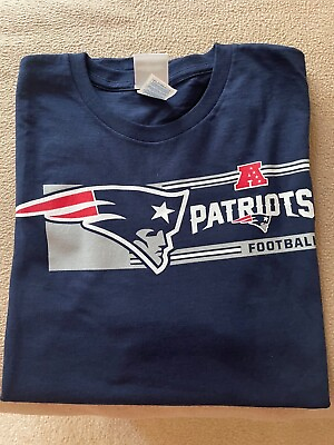 #ad Majestic New England Patriots Mens T Shirt Navy Size XL NWOT $16.99