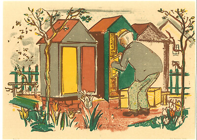 #ad Beekeeper by Vojtech Sedlacek 1892–1973 from Czech Modernism $99.99
