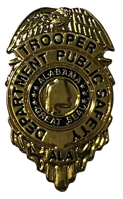 #ad Lot of 24 Alabama Dept Public Safety Badge Hat Cap Lapel Pin PO 501 $58.88