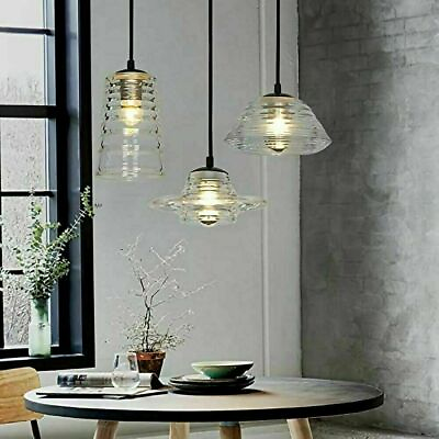 #ad Modern 3 Lights Chandelier Glass Cluster Pendant Light Adjustable Ceiling Lamps $67.91