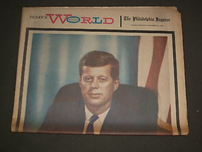 #ad 1963 NOV 24 PHILADELPHIA INQUIRER NEWSPAPER JOHN F. KENNEDY MEMORIAL NP 3138 $50.00